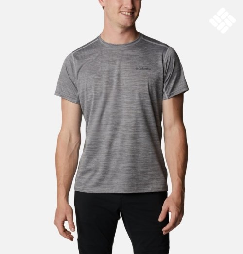 Columbia Alpine Chill Zero Kort Sleeve Crew T-skjorte Herre Grå | 89502I