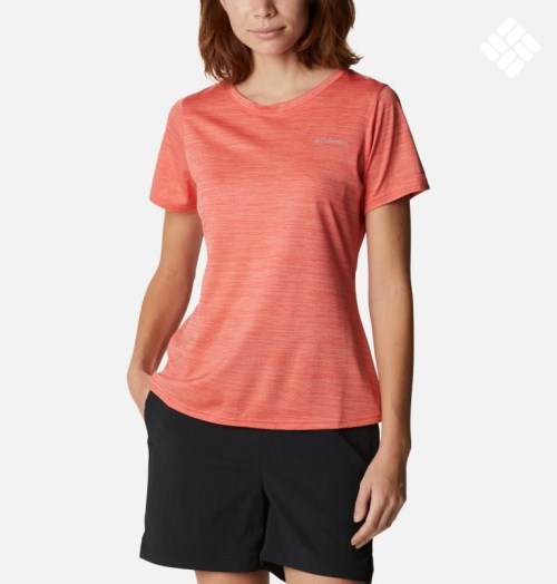 Columbia Alpine Chill Zero Kort Sleeve T-skjorte Dame Korall | 74352F