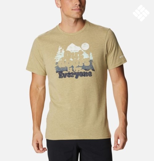 Columbia Alpine Way Graphic T-skjorte Herre Olivengrønne | 84635B