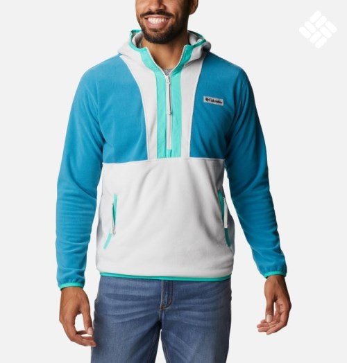 Columbia Back Bowl Lite Half Zip Fleece Hettegensere Herre Turkis Hvite | 90185U