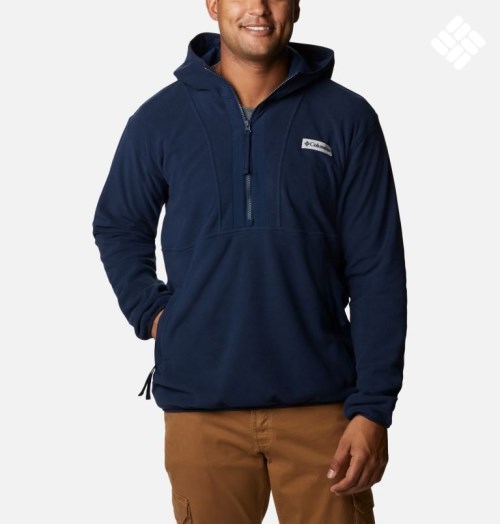 Columbia Back Bowl Lite Half Zip Fleece Hettegensere Herre Marineblå | 93087G