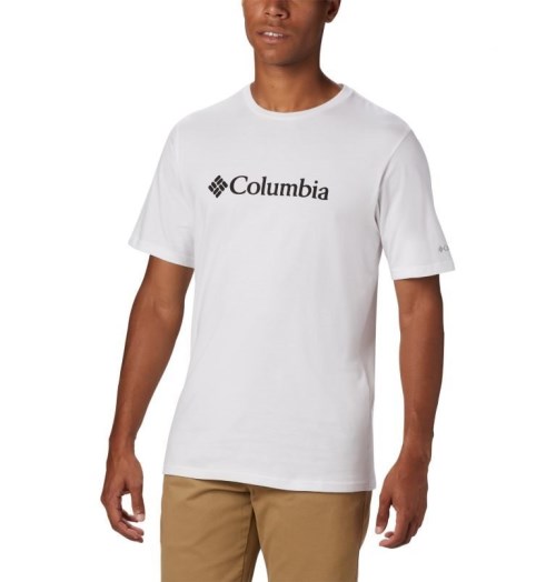 Columbia CSC Basic Logo Kort Sleeve T-skjorte Herre Hvite | 17480R