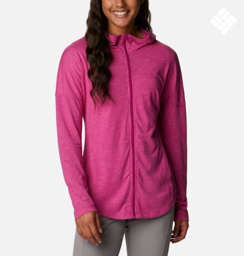 Columbia Cades Cove Full Zip Hettegensere Dame Fuchsia | 92354K