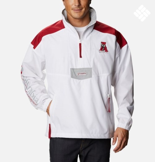 Columbia Collegiate Santa Ana Anorak - Alabama Jakke Herre Hvite Rød | 58179M