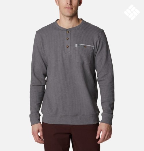 Columbia Flare Gun II Waffle Henley Gensere Herre Grå | 20837D