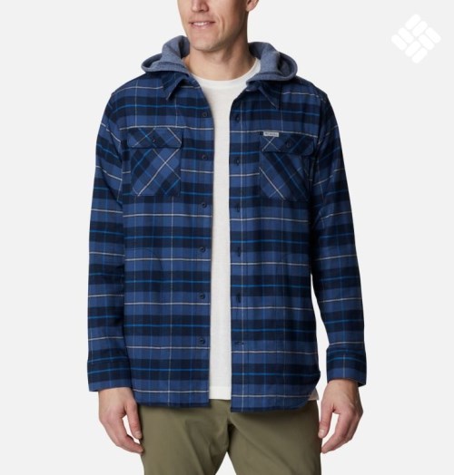 Columbia Flare Gun Stretch Flannel Hoodie Skjorte Herre Stripete | 62307W