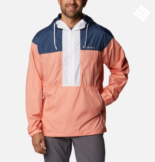 Columbia Flash Challenger Anorak Jakke Herre Korall Marineblå | 23850U