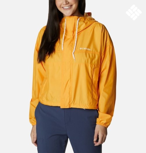 Columbia Flash Challenger Cropped Windbreaker Jakke Dame Mango | 29641S