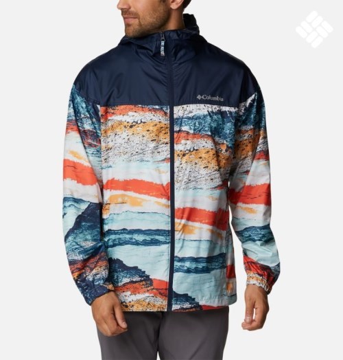 Columbia Flash Challenger Novelty Windbreaker Jakke Herre Multicolor | 34689L