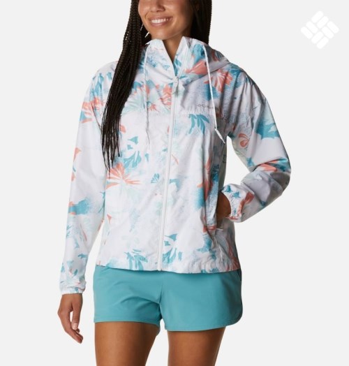 Columbia Flash Challenger Novelty Windbreaker Jakke Dame Blomster | 46301P