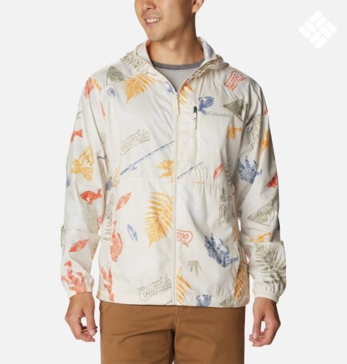 Columbia Flash Forward Windbreaker Print Jakke Herre Pisket Krem | 54381Q