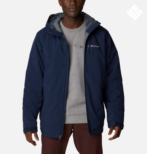 Columbia Gate Racer Insulated Skalljakker Herre Marineblå | 20571I