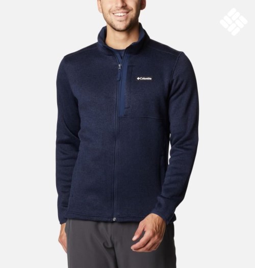 Columbia Genser Weather Full Zip Fleecejakker Herre Marineblå | 08342O