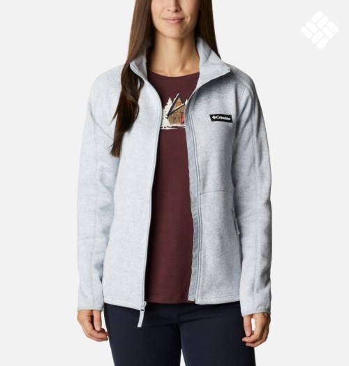 Columbia Genser Weather Full Zip Fleecejakker Dame Lyse Grå | 58026G