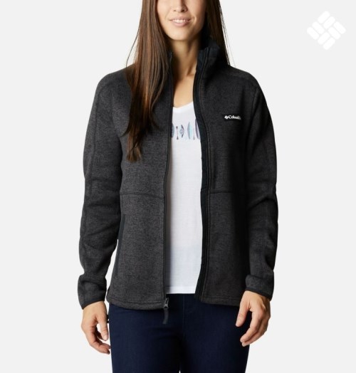 Columbia Genser Weather Full Zip Fleecejakker Dame Svarte | 95140Y