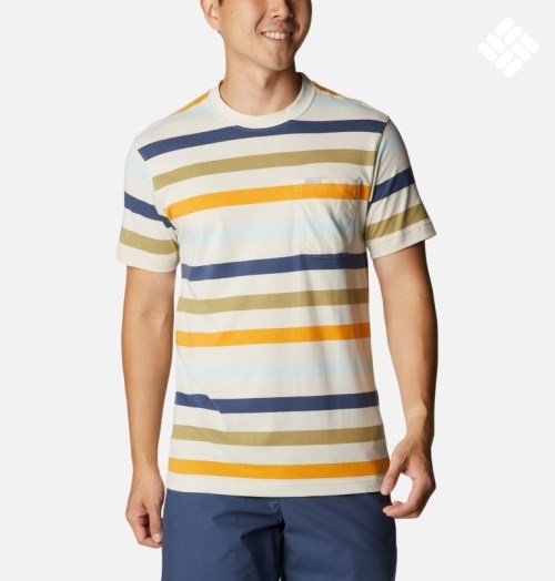 Columbia Glendoveer Pocket T-skjorte Herre Stripete | 25683C