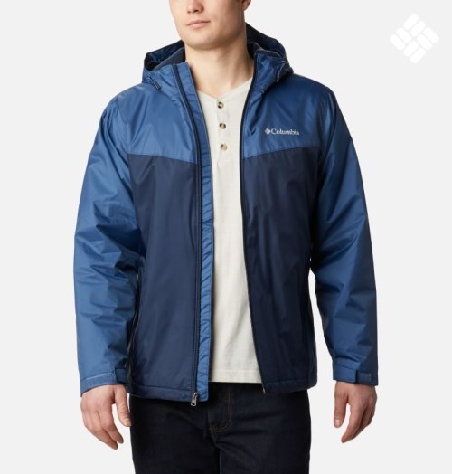 Columbia Glennaker Sherpa Forede Regnjakker Herre Marineblå | 58396A