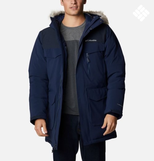 Columbia Great Bend 780 TurboDown Parka Jakker Herre Marineblå | 72495T