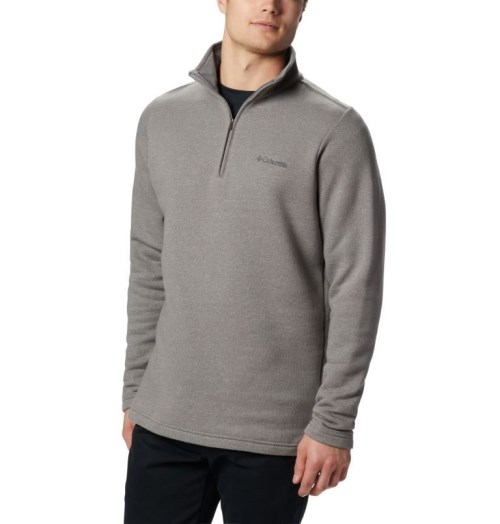 Columbia Great Hart Mountain III Half Zip Gensere Herre Grå | 30694D