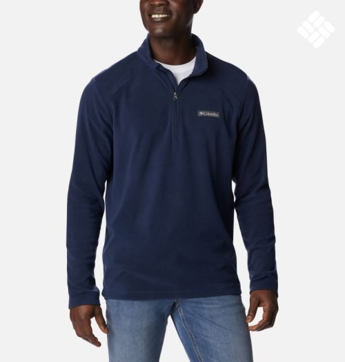 Columbia Lake Aloha Half Zip Fleece Gensere Herre Marineblå | 93720F