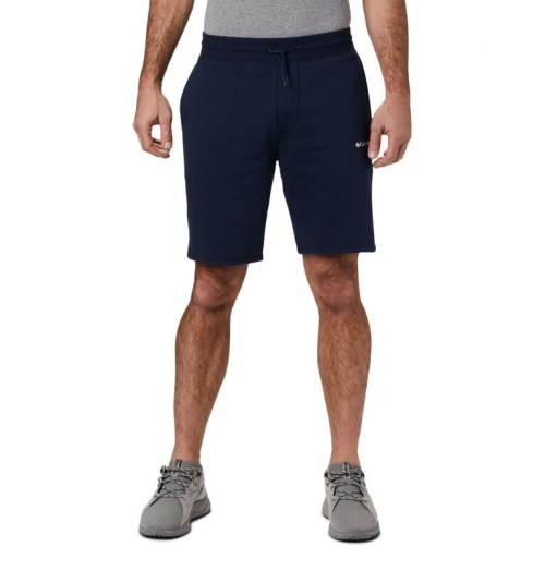 Columbia Logo Fleece Shorts Herre Marineblå | 79562M