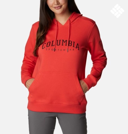 Columbia Logo Hettegensere Dame Rød | 90264T