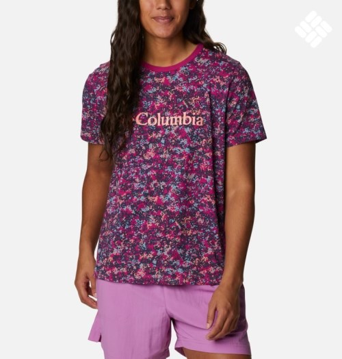 Columbia North Cascades Printed T-skjorte Dame Multicolor | 27863I