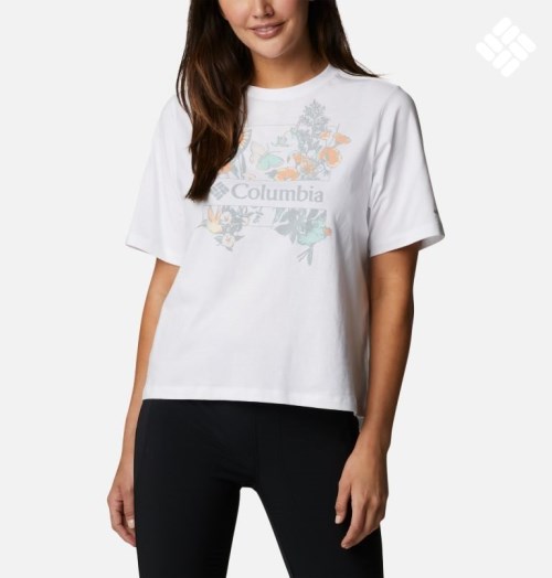 Columbia North Cascades Relaxed T-skjorte Dame Hvite | 43961K