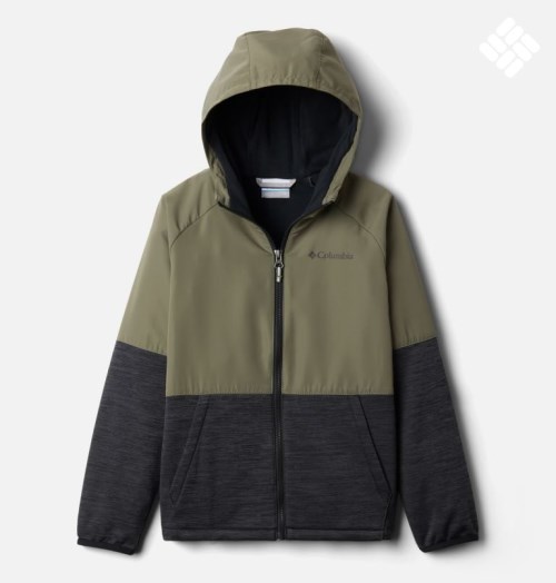 Columbia Out-Shield Dry Full Zip Fleecejakker Barn Olivengrønne Svarte | 02367Z