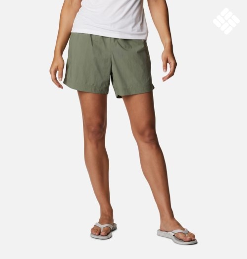 Columbia PFG Backcast Vann Shorts Dame Olivengrønne | 29630I