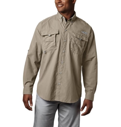 Columbia PFG Bahama II Long Sleeve Skjorte Herre Khaki | 54072C