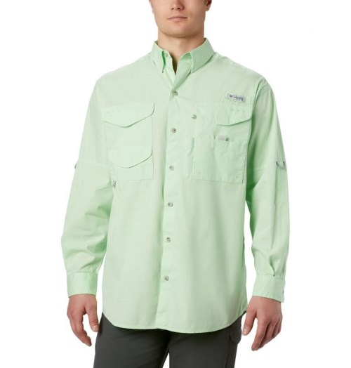 Columbia PFG Bonehead Long Sleeve Skjorte Herre Mint | 05681D