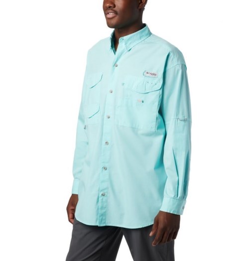 Columbia PFG Bonehead Long Sleeve Skjorte Herre Turkis | 91864Y