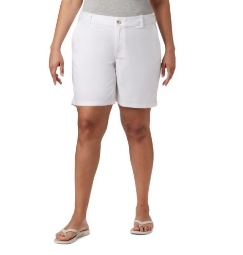 Columbia PFG Bonehead Stretch Shorts Dame Hvite | 01932R