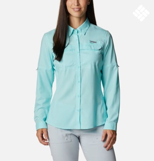 Columbia PFG Lo Drag Long Sleeve Skjorte Dame Turkis | 48165I