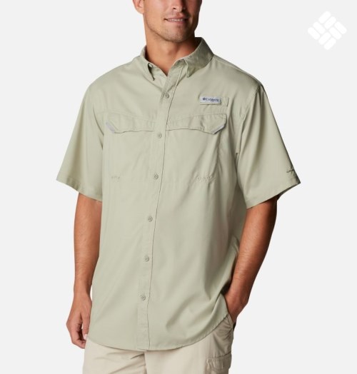 Columbia PFG Low Drag Offshore Kort Sleeve Skjorte Herre Olivengrønne | 03872X