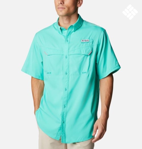 Columbia PFG Low Drag Offshore Kort Sleeve Skjorte Herre Turkis | 08194S