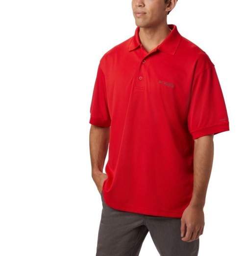 Columbia PFG Perfect Cast Polo T Skjorte Herre Rød | 17398R