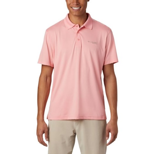 Columbia PFG Skiff Cast Polo T Skjorte Herre Rosa | 05987U