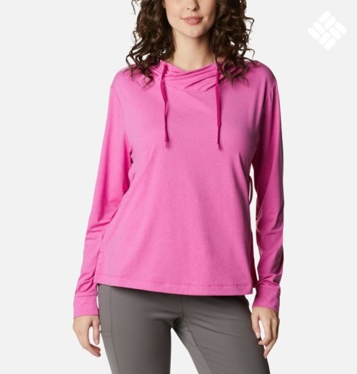 Columbia PFG Slack Vann Knit Hettegensere Dame Rosa | 23576M