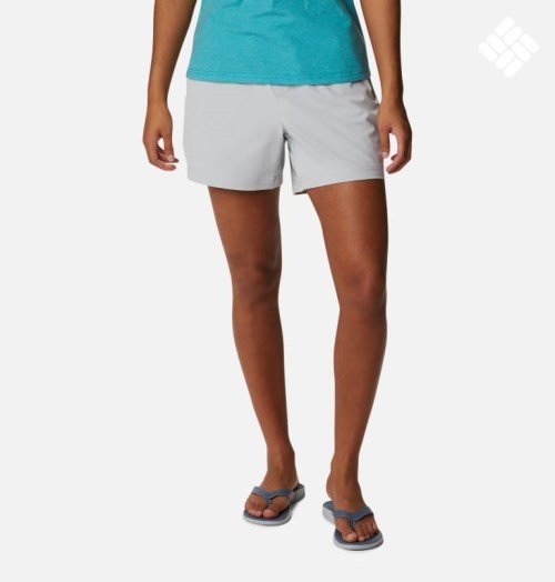 Columbia PFG Slack Vann Woven Shorts Dame Lyse Grå | 84321S