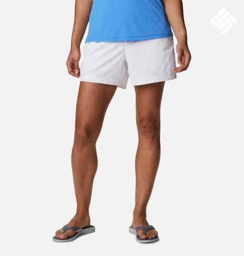 Columbia PFG Slack Vann Woven Shorts Dame Hvite | 96432X