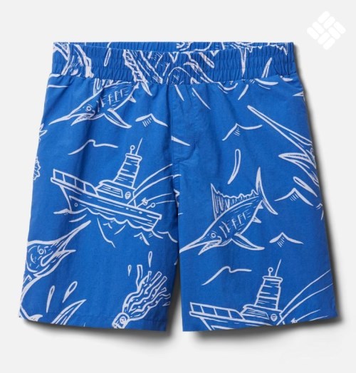 Columbia PFG Super Backcast Shorts Barn Blå | 82154T