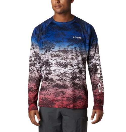 Columbia PFG Super Terminal Tackle Long Sleeve Gensere Herre Multicolor | 40317S