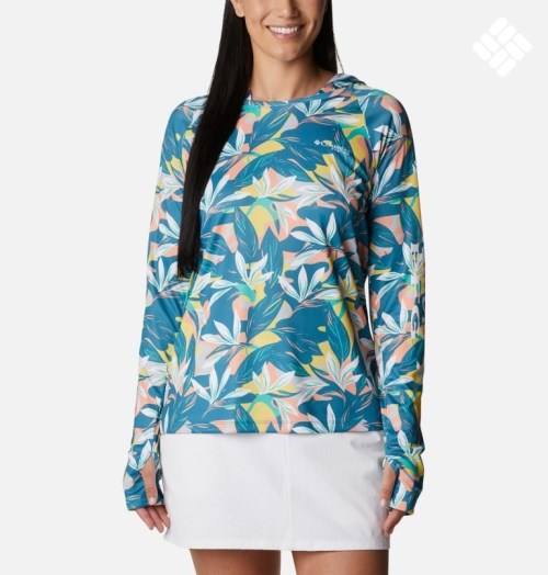 Columbia PFG Super Tidal Tee Hettegensere Dame Blomster | 23497U