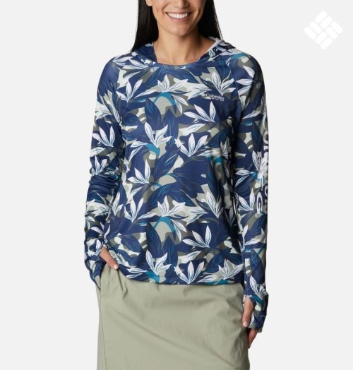 Columbia PFG Super Tidal Tee Hettegensere Dame Blomster | 35490U