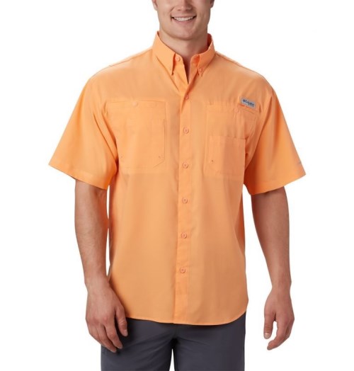 Columbia PFG Tamiami II Kort Sleeve Skjorte Herre Oransje | 58792Y