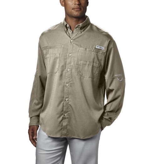 Columbia PFG Tamiami II Long Sleeve Skjorte Herre Khaki | 40267Z