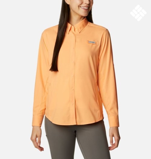 Columbia PFG Tamiami II Long Sleeve Skjorte Dame Oransje | 52387B