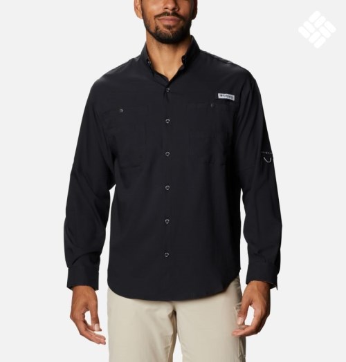 Columbia PFG Tamiami II Long Sleeve Skjorte Herre Svarte | 87942R